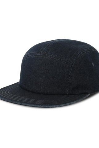 Atlantis ACRUBY - Atlantis Ruby 5 Panel Unstructured Low Profile Flat Visor Denim Recycled Camper Cap