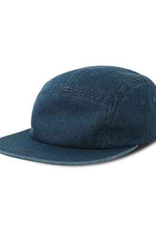 Atlantis ACRUBY - Atlantis Ruby 5 Panel Unstructured Low Profile Flat Visor Denim Recycled Camper Cap