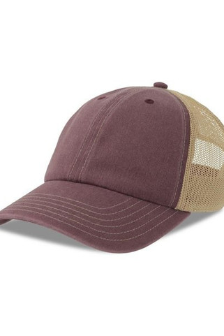 Atlantis ACTEON - Atlantis Teon 6 Panel Unstructured Low Profile Mid Visor Pigment Dyed Recycled Trucker Cap
