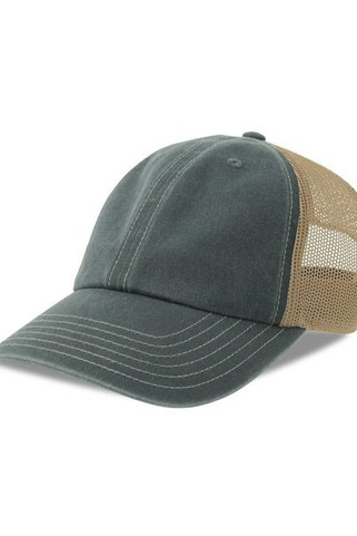 Atlantis ACTEON - Atlantis Teon 6 Panel Unstructured Low Profile Mid Visor Pigment Dyed Recycled Trucker Cap