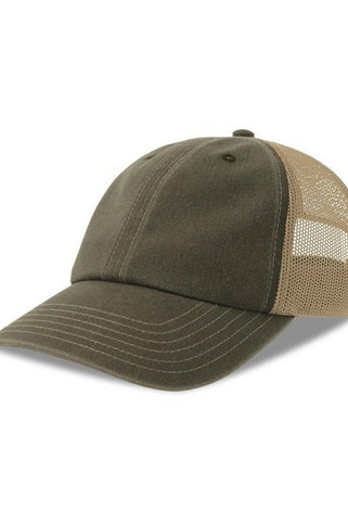 Atlantis ACTEON - Atlantis Teon 6 Panel Unstructured Low Profile Mid Visor Pigment Dyed Recycled Trucker Cap