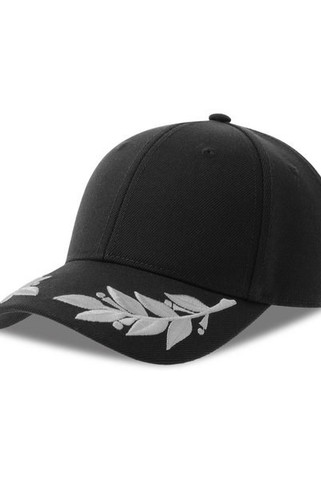 Atlantis ACWNNR - Atlantis Winner S 6 Panel Structured Mid Profile Curved Visor Laurel Embroidered Recycled Cap