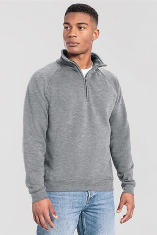 Fruit Of The Loom F62288 - FotL Iconic Premium Combed 300 Regular Fit Quarter Zip Sweat Adult