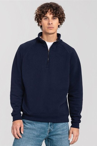 Fruit Of The Loom F62288 - FotL Iconic Premium Combed 300 Regular Fit Quarter Zip Sweat Adult