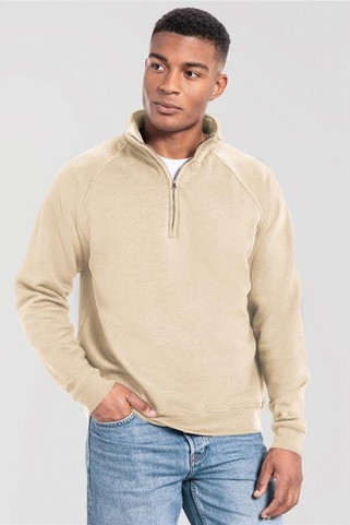 Fruit Of The Loom F62288 - FotL Iconic Premium Combed 300 Regular Fit Quarter Zip Sweat Adult