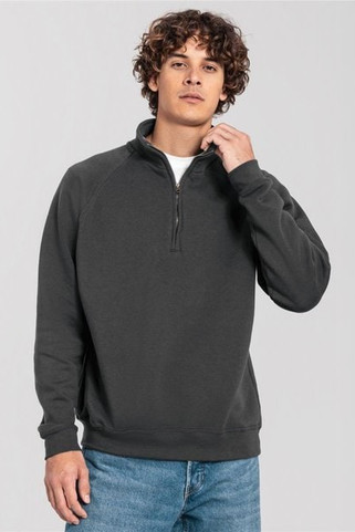 Fruit Of The Loom F62288 - FotL Iconic Premium Combed 300 Regular Fit Quarter Zip Sweat Adult