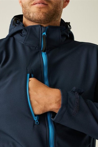 Regatta Professional RTRA701 - Regatta Venturer 300 3 Layer Hooded Softshell F/Z Adult