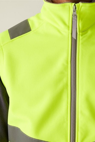 Regatta Professional RTRB201 - Regatta Pro Contract Hi Vis Ablaze 270 2 Layer Softshell Bodywarmer Adult