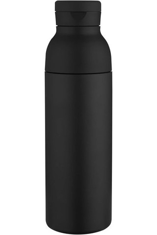 Illuminate 650 ml RCS recycled double wall stainless steel water bottle with 3-piece lid set - EgotierPro 100890
