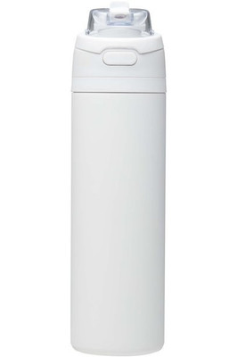 Theron 800 ml RCS recycled single wall stainless steel water bottle with dual function lid - EgotierPro 100951