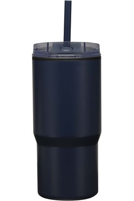 Westin 540 ml RCS recycled double wall insulated tumbler with straw - EgotierPro 100959