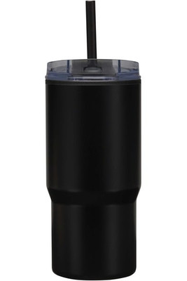 Westin 540 ml RCS recycled double wall insulated tumbler with straw - EgotierPro 100959