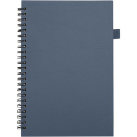 JournalBooks 107302 - Liss A5 recycled plastic hard cover spiral notebook