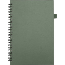 JournalBooks 107302 - Liss A5 recycled plastic hard cover spiral notebook