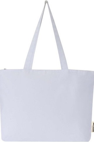 Ningbo 320 g/m² zippered cotton tote bag 15L - EgotierPro 120331