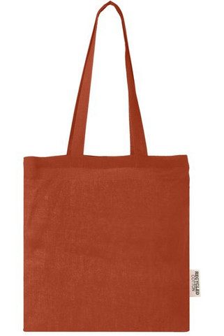 Madras 140 g/m2 GRS recycled cotton tote bag 7L - EgotierPro 120695
