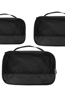 Jet GRS recycled packing cubes - set of 3 - EgotierPro 120807