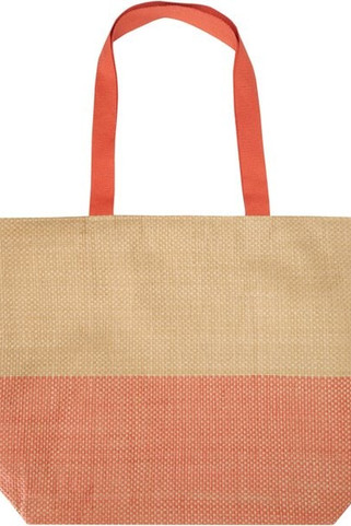 Rhythm große Strohpapier Tragetasche mit Reißverschluss, 21 l - EgotierPro 130156