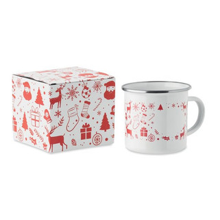 SEASOMEL Christmas enamel mug 300ml - GiftRetail CX1595