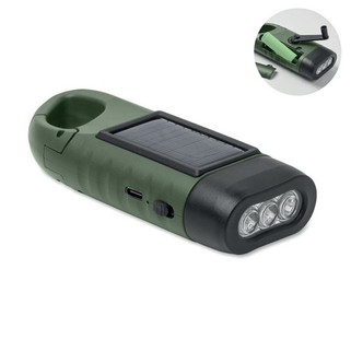 CRANCH Solar torch with dynamo crank - GiftRetail MO3149