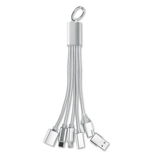 HUBLUE 3-in-1 charging cable keyring - GiftRetail MO3150