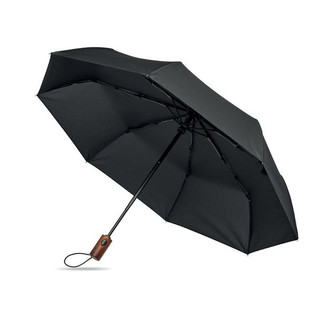 RAYNA FOLD 21" auto umbrella wood handle - GiftRetail MO3219