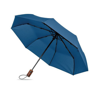 RAYNA FOLD 21" auto umbrella wood handle - GiftRetail MO3219