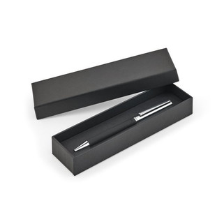 Stainless steel ballpoint pen with a glossy finish and black ink by Dokumental® - Egotier 91989