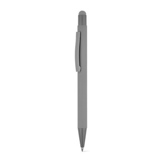 Kugelschreiber mit modernem Design aus recyceltem Aluminium (100% rAL) mit Gummibeschichtung - Egotier 91991