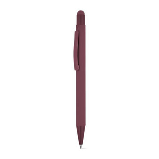 Stylo à bille au design moderne, fabriqué à partir daluminium recyclé (100% rAL), avec une finition en caoutchouc - Egotier 91991