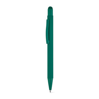 Ballpoint pen with a modern design made from recycled aluminum (100% rAL), with a rubber finish - Egotier 91991