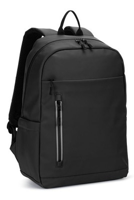 PU laptop rucksack (16"), with water-resistant zips - Egotier 92543