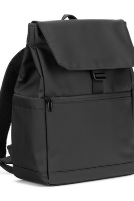 PU laptop rucksack (16"), with a flap covering all compartments - Egotier 92578
