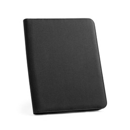 A4 folder in recycled polyester (100% rPET) 300D with zipper - Egotier 93579A