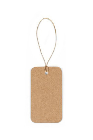 Étiquette rectangulaire fabriquée à partir de papier 100% recyclé (700 g/m²) - Egotier 93671