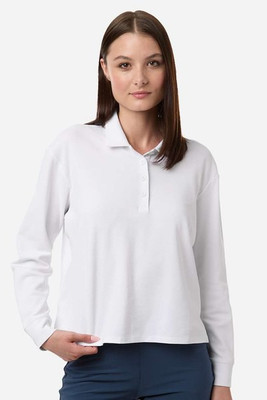 Adidas A1008 - Women's Beyond Long Sleeve Loose Polo