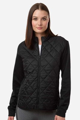 Adidas A1009 - Chaqueta acolchada con cremallera completa para mujer