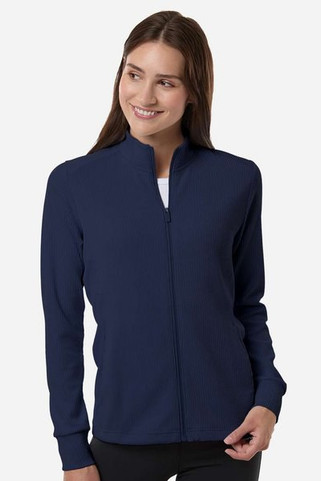 Adidas A1015 - Womens Performance Textured Full-Zip Jacket