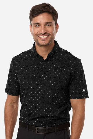 Adidas A2028 - Mens Ultimate365 Micro Print Polo