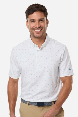 Adidas A2028 - Mens Ultimate365 Micro Print Polo