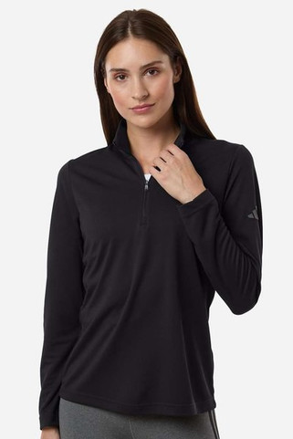Adidas A400 - Womens Lightweight Quarter-Zip Pullover