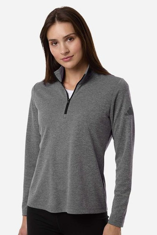 Adidas A400 - Womens Lightweight Quarter-Zip Pullover