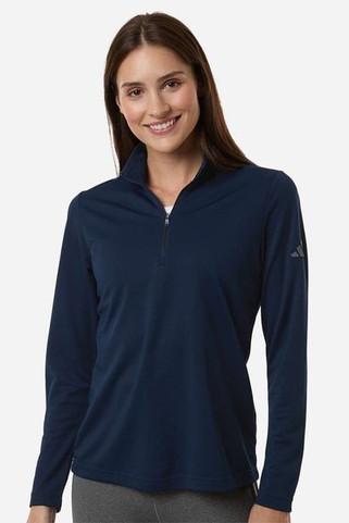 Adidas A400 - Womens Lightweight Quarter-Zip Pullover