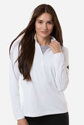 Adidas A400 - Womens Lightweight Quarter-Zip Pullover