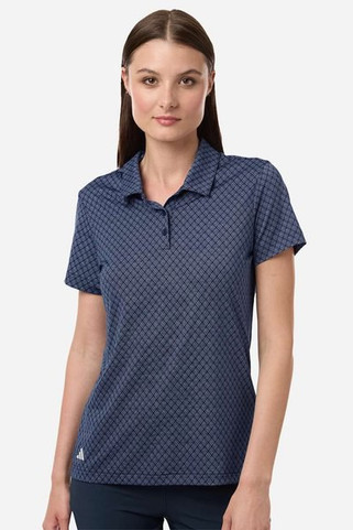 Adidas A717 - Womens 4-Way Stretch Printed Polo
