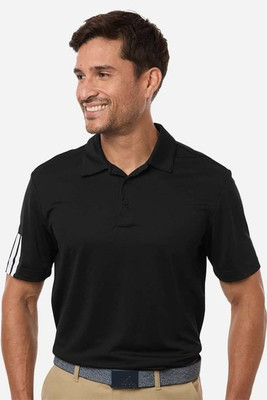 Adidas A719 - Men's Performance 3-Stripes Climacool Polo