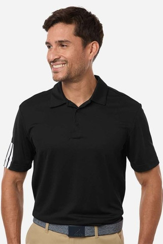 Adidas A719 - Mens Performance 3-Stripes Climacool Polo