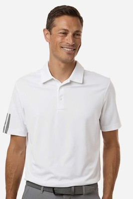 Adidas A719 - Men's Performance 3-Stripes Climacool Polo