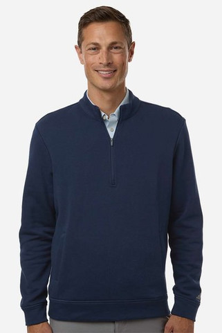 Adidas A721 - Mens Elevated Fleece Quarter-Zip Pullover