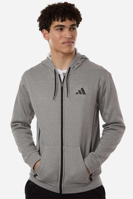 Adidas AT208 - Sudadera con capucha y cremallera completa de forro polar Game & Go para hombre